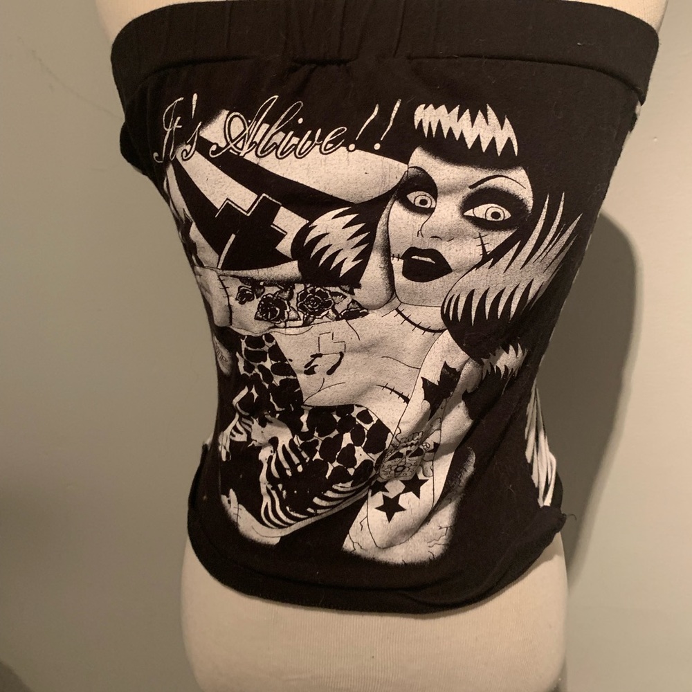 Too Fast psycho billy tube top.